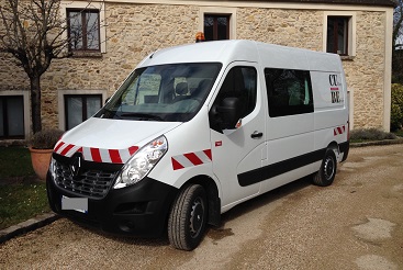 Camionnette d'un chef d'equipe VRD